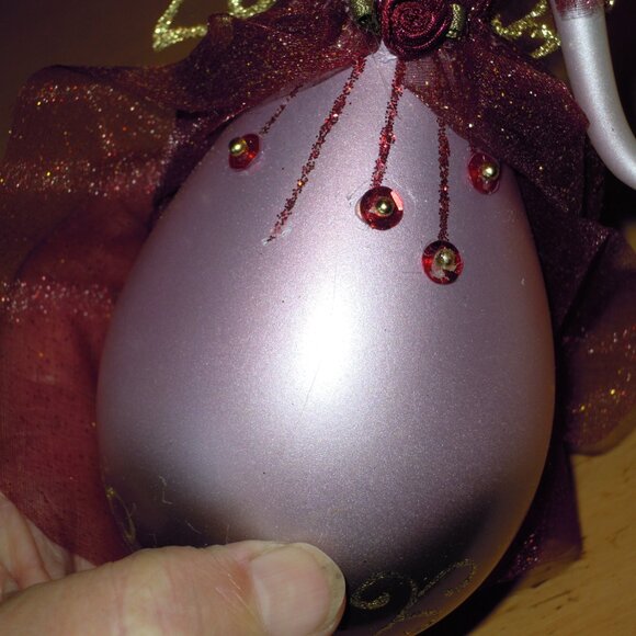 Vintage Hand Blown De Carlini Italy Woman Angel Christmas Tree Glass Ornament - Picture 3 of 11